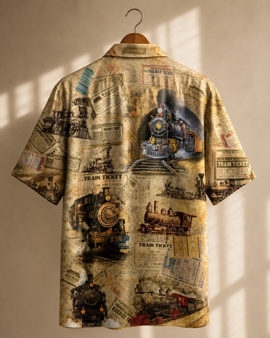 Áo Hawaii Tem Tàu Vintage 2