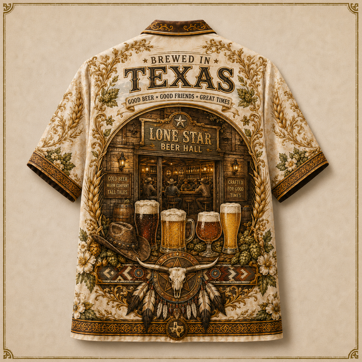 Áo Hawaii Texas Beer 2
